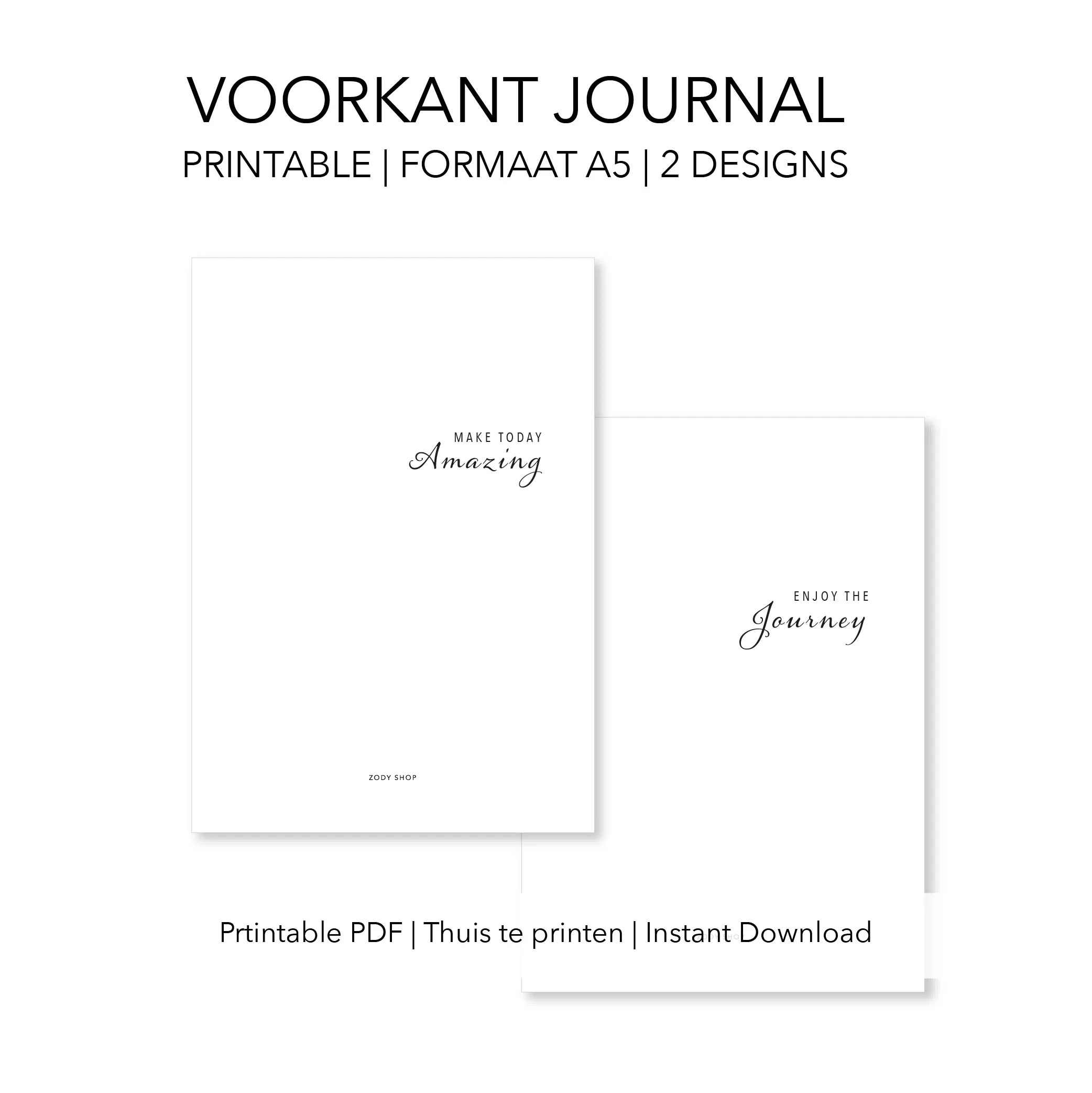 Voorkant Design Make Today Amazing, Enjoy the Journey - PDF Printable