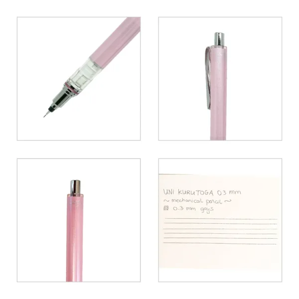 Uni KuruToga ADVANCED 0.3mm - Roze - Mechanische potlood